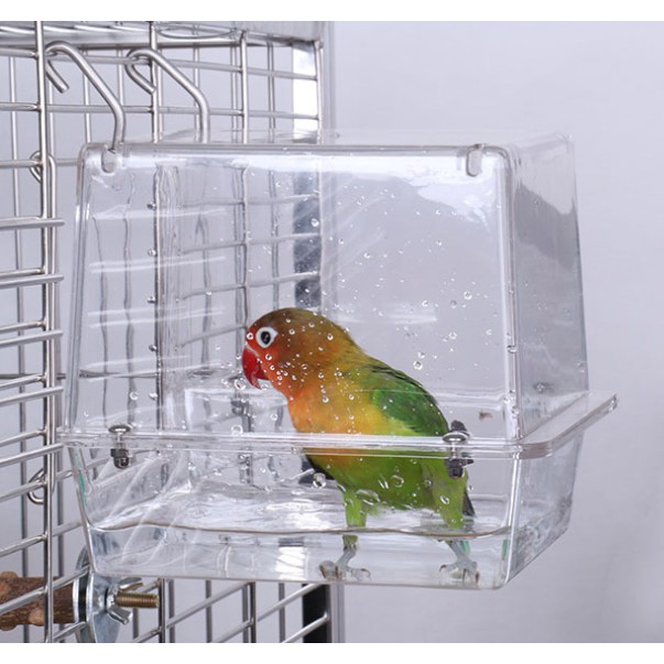 鸚鵡用品 洗澡盆 外掛鳥籠澡盆 沐浴盆 小型鳥適用