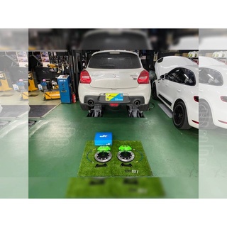 SUZUKI SWIFT 用 JK RACING 煞車 SS1 前四活塞卡鉗組 搭配 330mm 兩片式碟盤 (前)
