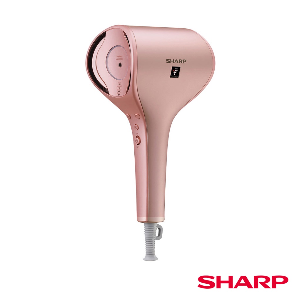 【夏普SHARP】雙氣流智慧吹風機 IB-WX1T(白色/粉色) 送LED美妝鏡