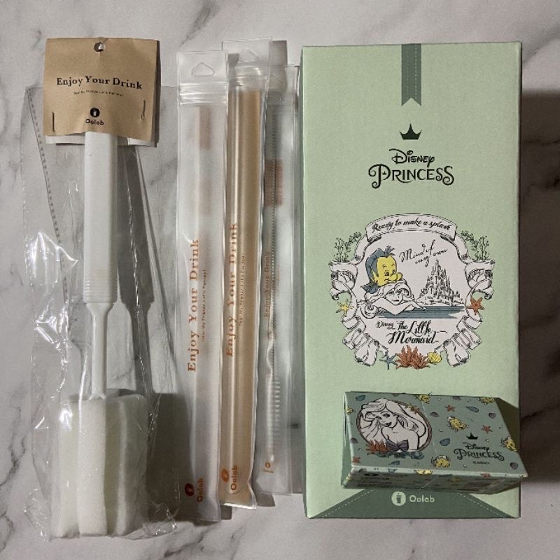 🌲全新轉售🌲 Oolab良杯製所 公主系列 Tritan透明雙層隨行杯 迪士尼700ml 愛麗兒