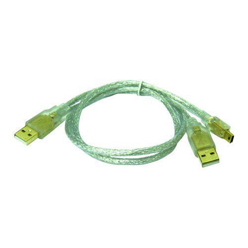 I-WIZ 彰唯 USB2.0 A公x2 to MINI5P公 鍍金 外接硬碟 專用線 2.5吋硬碟 傳輸線 綠風潮