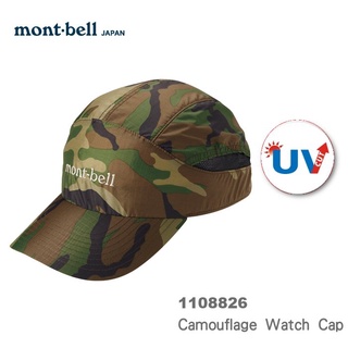 【速捷戶外】日本mont-bell 1108826 Camouflage Watch Cap 抗UV棒球帽-中性(迷彩)