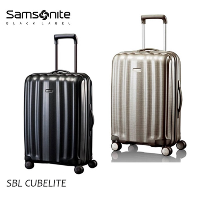 Samsonite 新秀麗 黑標 Cubelite 82Z 20吋登機箱 Curv材質雙拉桿飛機輪 原廠託運套 終身保卡