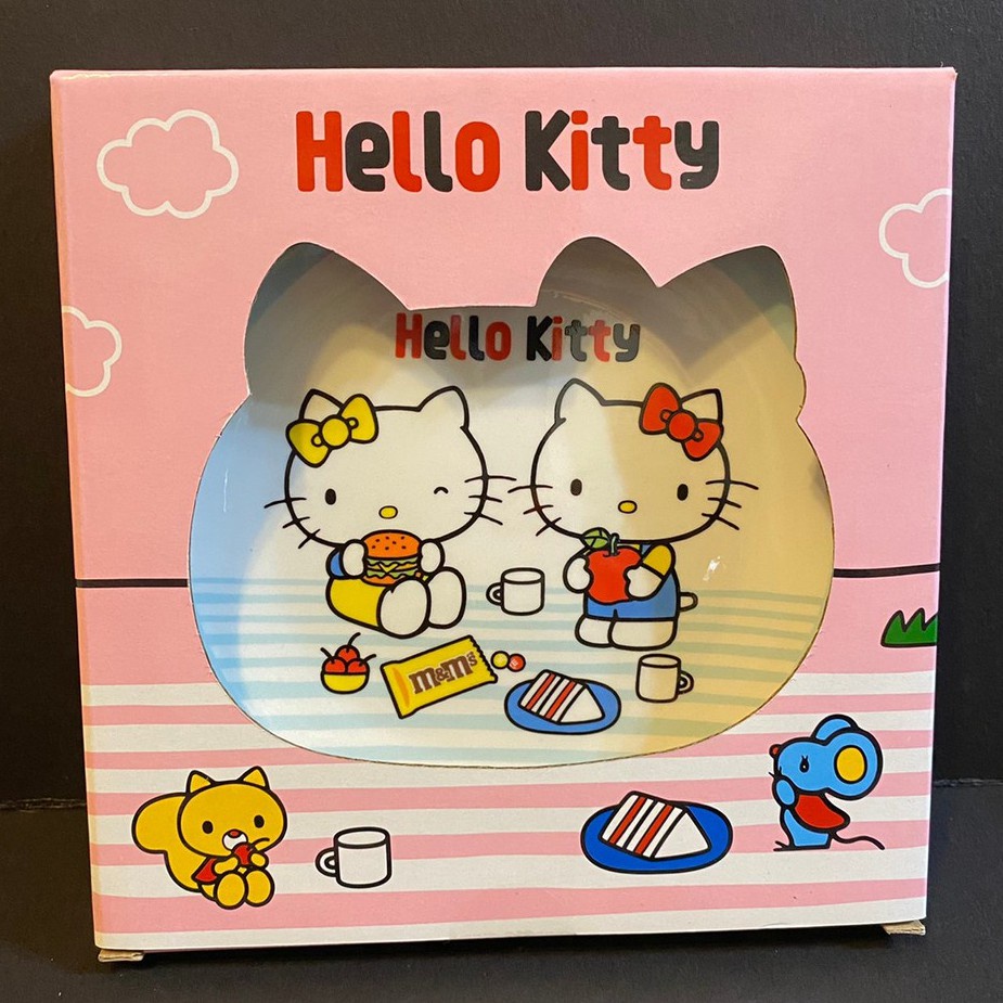 【三麗鷗Hello Kitty】KT 時尚春遊 點心盤 盤子 瓷盤