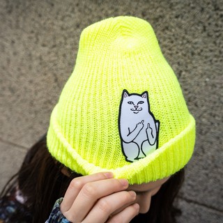 RIPNDIP LORD NERMAL RIB BEANIE 毛帽 螢光黃【A-KAY0】【RND3017SYLW】