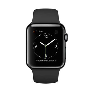 Apple Watch MLCK2TA/A 智慧型手錶，38公釐 太空灰不鏽鋼錶殼搭配黑色運動型錶帶 原廠公司貨