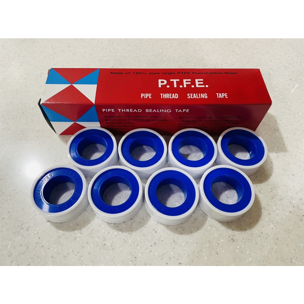 【小昌五金】P.T.F.E 止洩帶 0.075MM*12MM*10M 超好用(1盒12入裝)