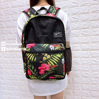 【豬豬老闆】PUMA ACADEMY BACKPACK 黑 扶桑花 休閒 運動 後背包 07573323