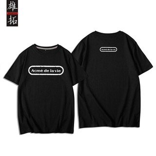 【雄拓服飾】IU李知恩德魯納酒店同款韓版ins寬松圓領上衣半袖字母印花ChicT恤
