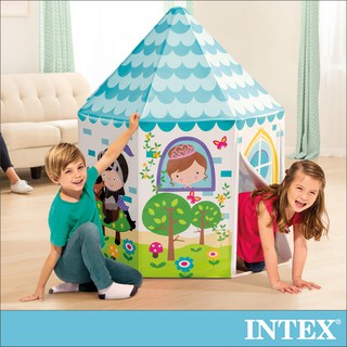 【INTEX】公主與王子遊戲帳篷/遊戲屋/扮家家酒104x104x130cm 3-6歲 15140090(44635)