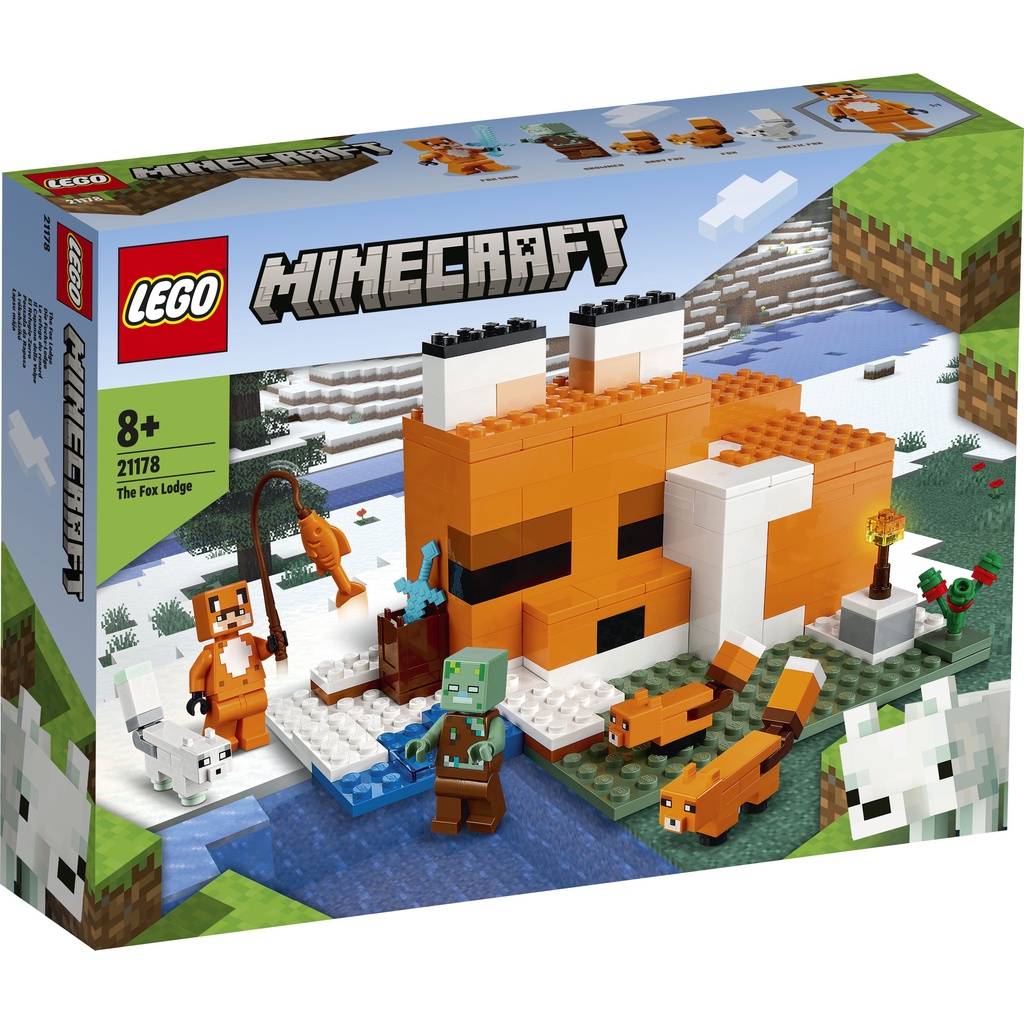【群樂】盒組 LEGO 21178 Minecraft-狐狸旅館