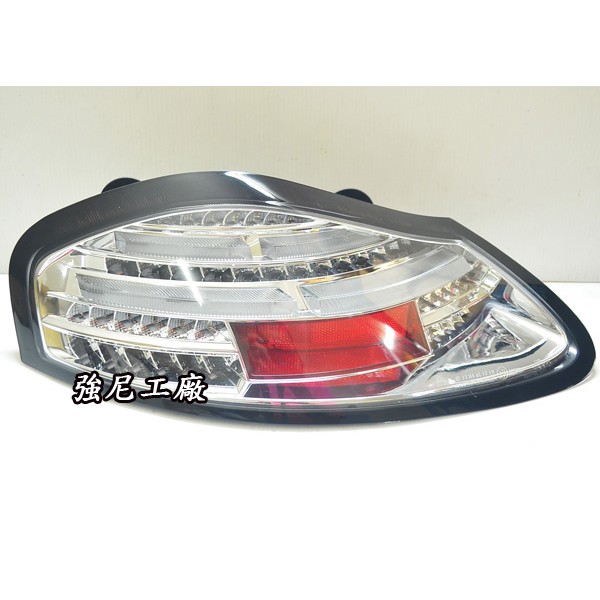 全新保時捷 PORSCHE BOXSTER 986 黑底晶鑽 LED 光柱 尾燈 水流LED方向燈