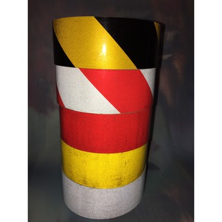 SA001【反光警示膠帶】交通反光膜 斜紋反光貼 施工膠帶 反光膠帶 警示膠帶 地板膠帶 黃黑膠帶 標線膠帶 地線貼