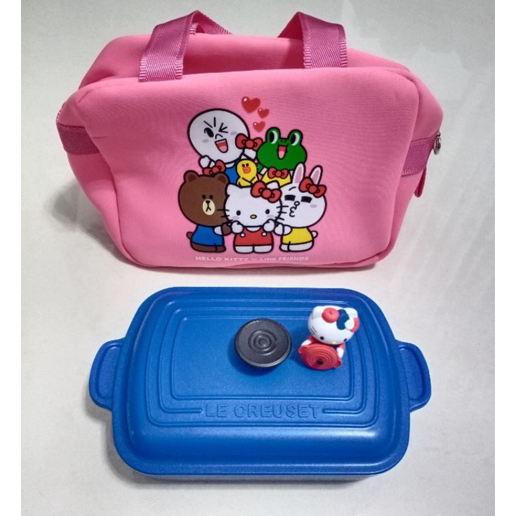 Hello Kitty   Line Friends 保持冷靜袋 保熱帶 內含保冷保熱材質 保持內容物溫度 顏色 桃紅