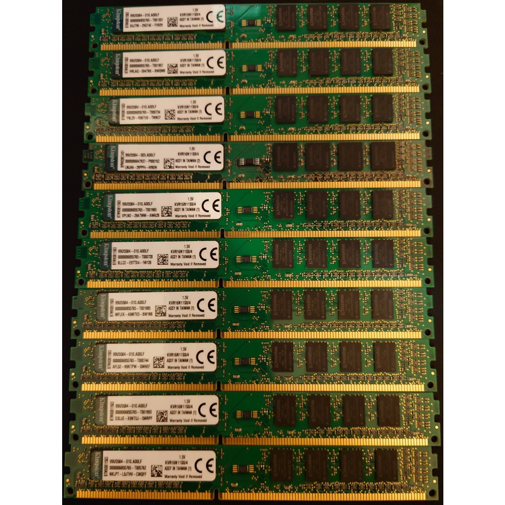 (二手)Kingston 金士頓 4GB DDR3 1600 1333 寬.窄板 桌機記憶體(KVR16N11S8/4)