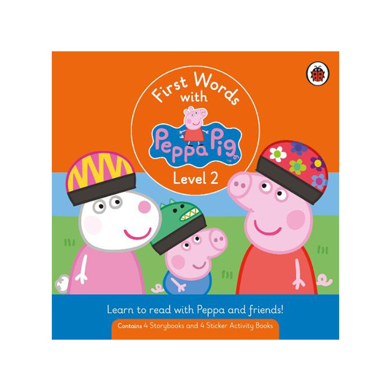 First Words with Peppa Level 2 Pack (4 storybooks + 4 sticker activity books)