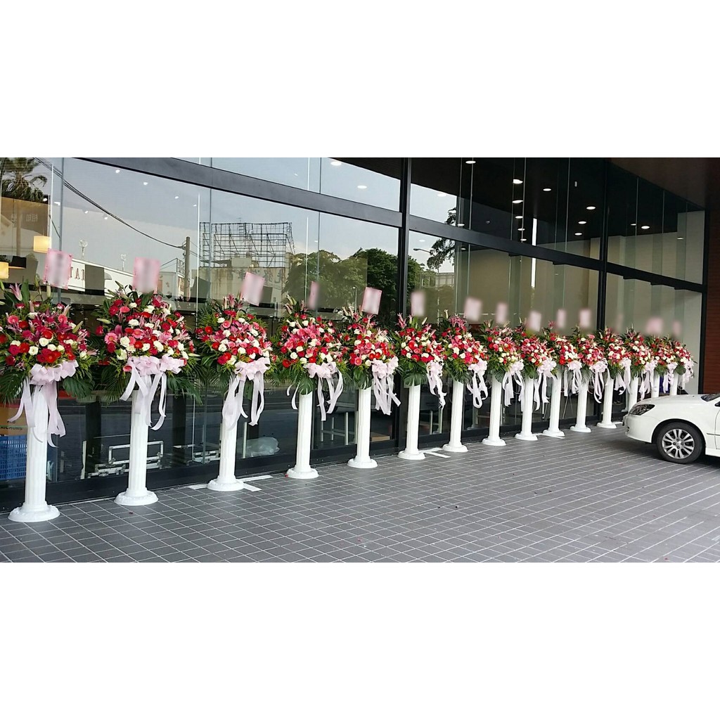 快樂賀滋 鮮花羅馬柱超豪華開幕花籃 鮮花盆花 高架花籃 開幕送禮喬遷花藍榮升各式花禮 蝦皮購物