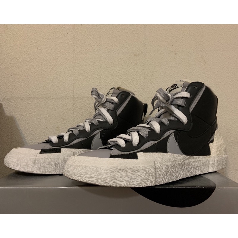 (Us7)Sacai x Nike Blazer Mid 'Black Grey' goopi goopimade