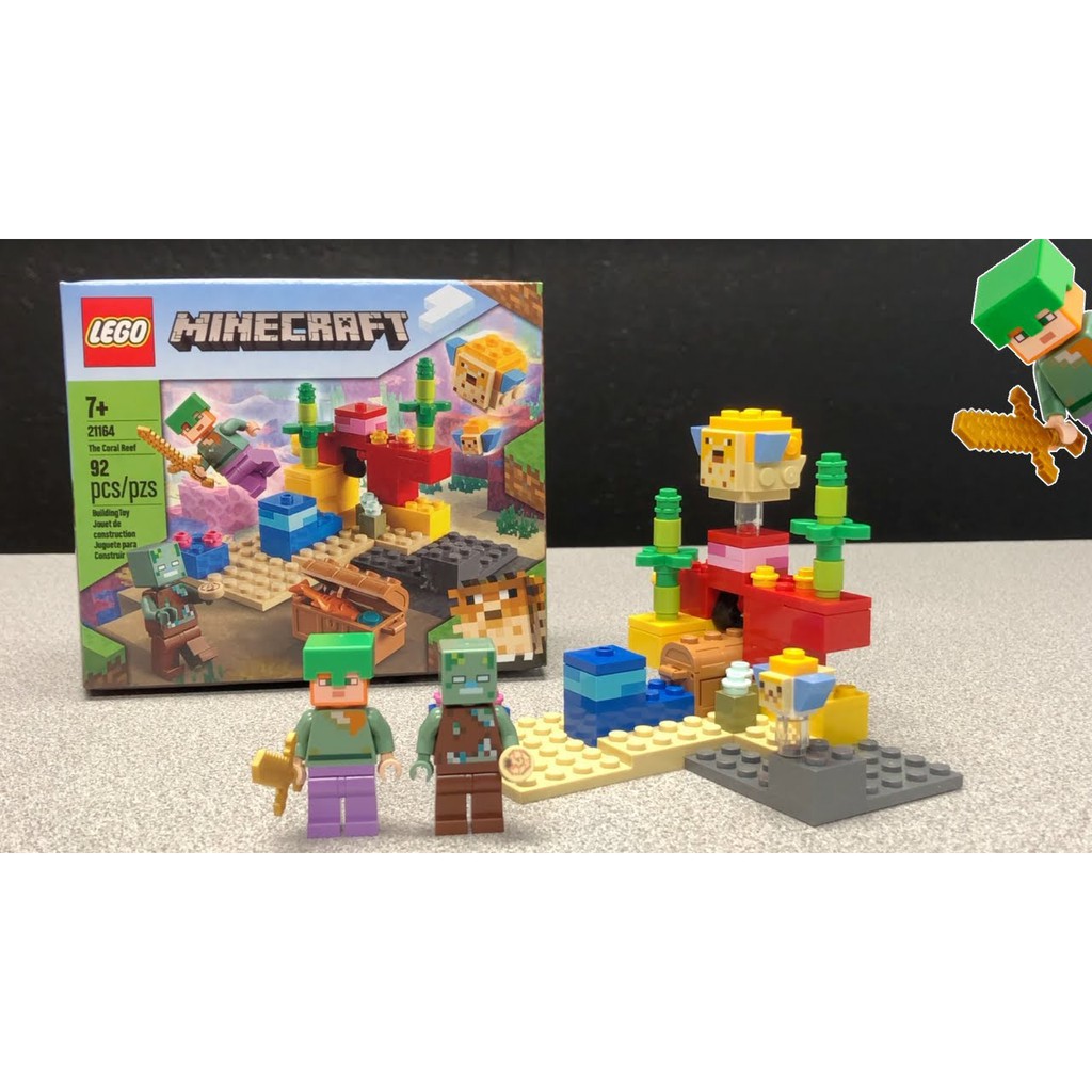 現貨LEGO 21164 創世紀麥塊Minecraft™ 系列珊瑚礁全新未拆正版公司貨 現貨LEGO 21164 創世紀麥塊Minecraft™ 系列珊瑚礁全新未拆正版公司貨