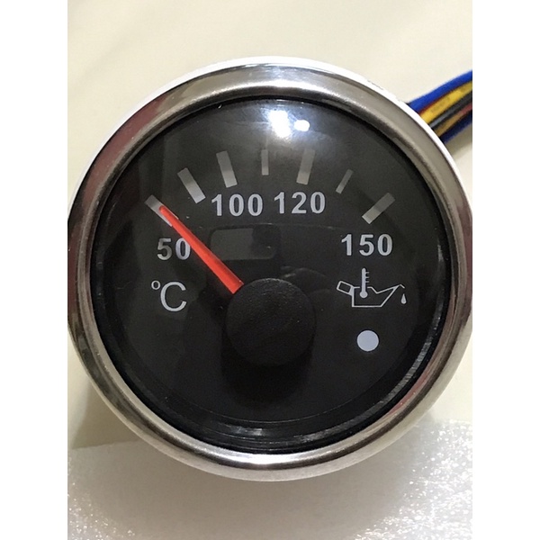 車工坊有現貨-VDO型式機油溫度錶-油溫錶 12-24V有警示功能，防水設計-上市優惠價。附感應器