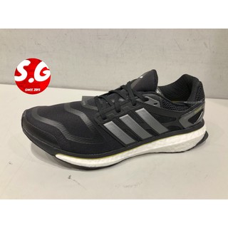 S.G ADIDAS Energy Boost 男鞋 慢跑 休閒 訓練 避震 黑灰黃 G64392