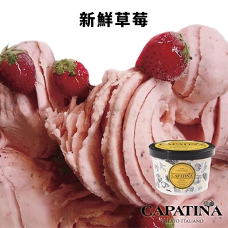 【CAPATINA義式冰淇淋】新鮮草莓冰淇淋分享杯(10oz)