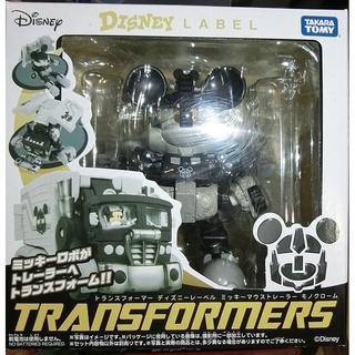 日本 TAKARA TOMY DISNEY 迪士尼 米奇 黑白 變形金剛 玩具 模型