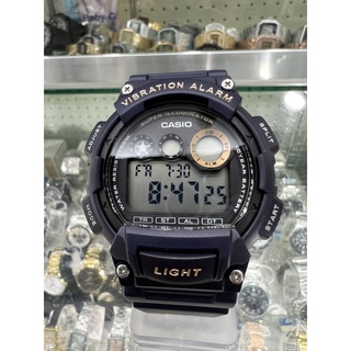 【金台鐘錶】CASIO卡西歐 防水100米 超亮LED照明 10年電池 (震動)提示功能 W-735H-2A