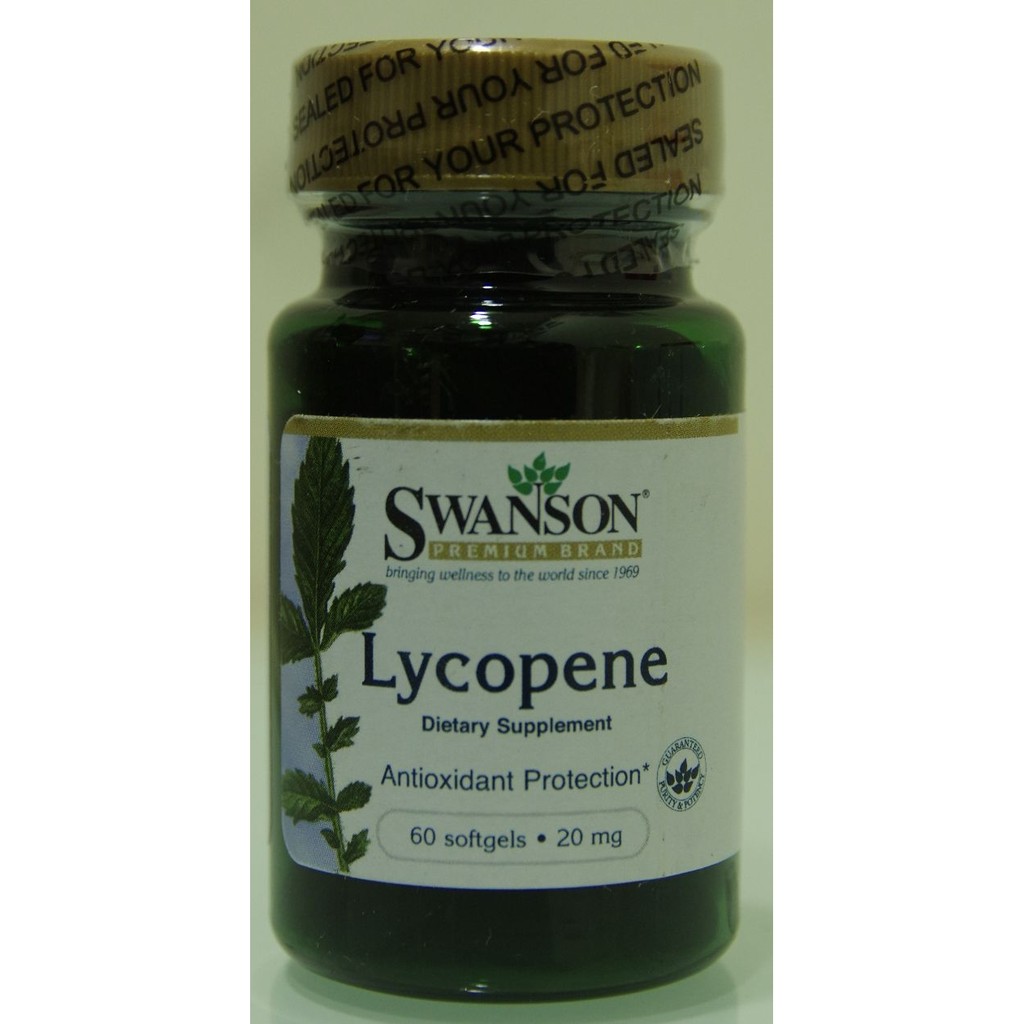 Swanson Lycopene 20mg 60顆(蕃茄紅素)！降價出清！