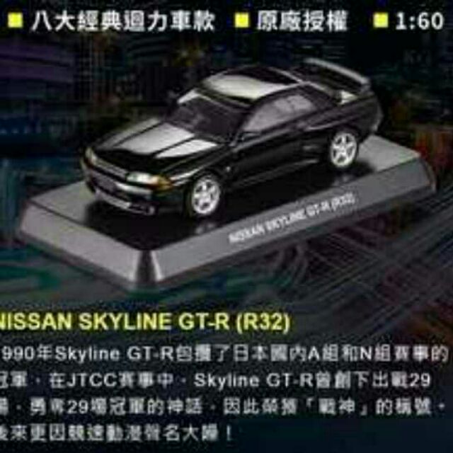 7-11NISSAN SKYLINE GT-R組裝模型迴力玩具車