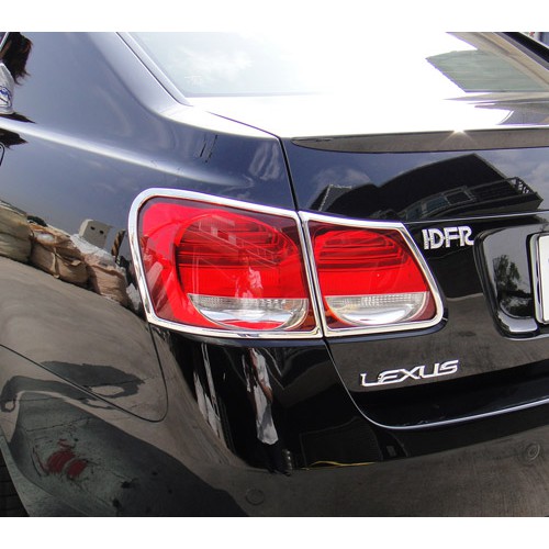 ~圓夢工廠~ Lexus GS350 GS430 GS450 2005~2012 超質感改裝鍍鉻車燈框飾貼 後燈框尾燈框