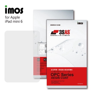 imos Apple iPad mini 6 疏油疏水 螢幕保護貼 (塑膠製品)