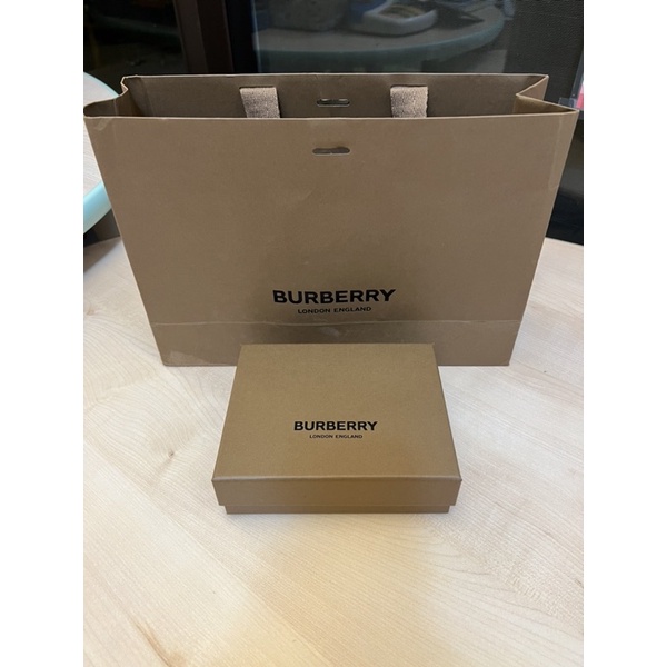 正品 Burberry 短夾 盒子 布袋 紙袋