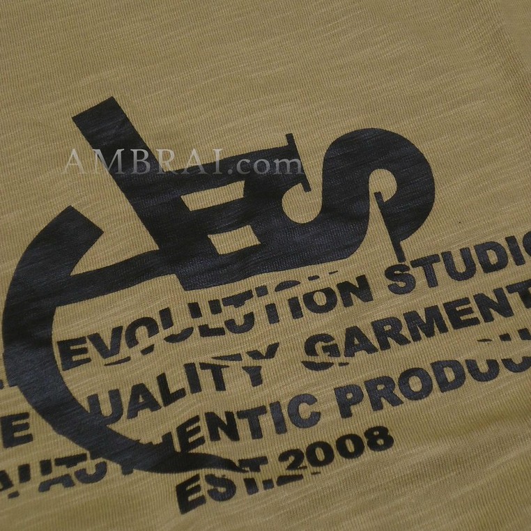【AMBRAI.com】 AES Ripper Logo Tee 13週年 沙色 短袖 短T T恤 禁果 雪怪 小鬼 黃