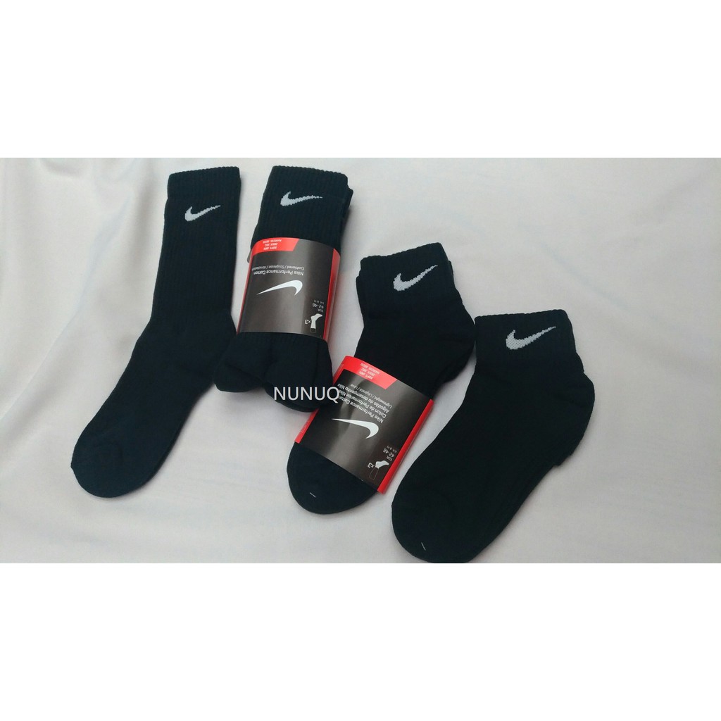 Nike Socks 長襪短襪黑色勾勾中筒襪襪子運動襪襪黑白SX4706-001 SX4700-001 | 蝦皮購物