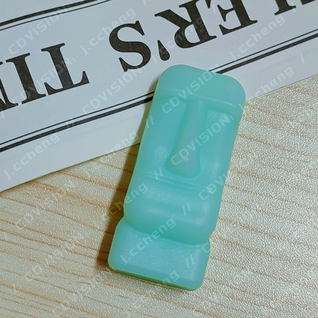 巨石神像 摩艾 環氧樹脂 滴膠 手作 模型 療癒小物 辦公 居家擺飾 展示 蒂芙尼 綠 Tiffany