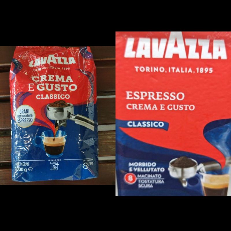 義大利 LAVAZZA經典奶香咖啡豆1000g/咖啡粉250g