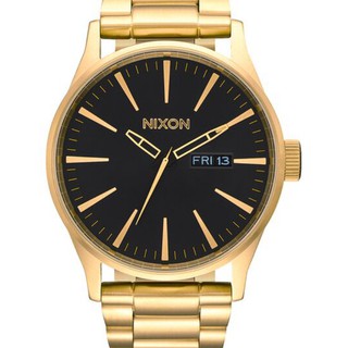 【柏儷鐘錶】NIXON SENTRY SS 黑金配色 A356-510