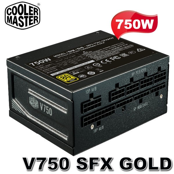 【3CTOWN】含稅附發票 CoolerMaster 750W V750 SFX 80Plus金牌 全模組化 電源供應器