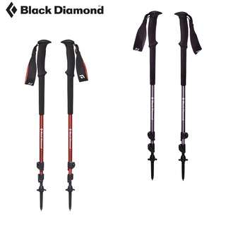 【Black Diamond 美國】TRAIL 登山杖(單支/對) 112507 岩石灰 辣紅 鋁合金 輕量 堅固