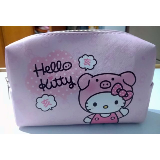 Hello Kitty 福袋 豬年 粉色 化妝包 711 小物包 拉鍊包