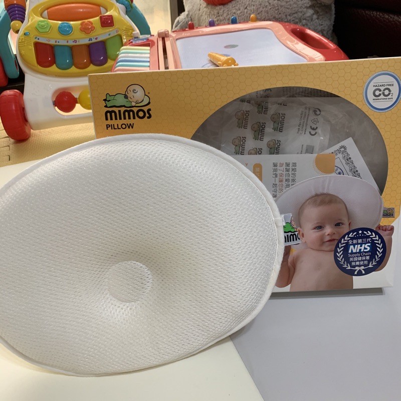 MIMOS Pillow嬰兒3D超透氣自然頭型枕頭s號