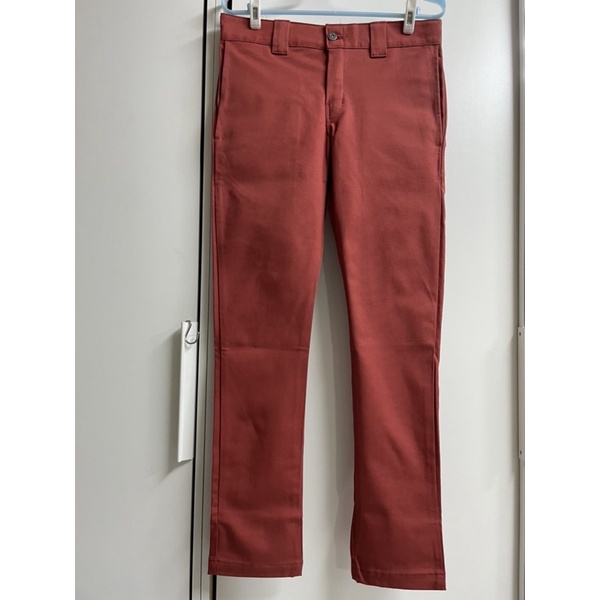 Dickies wp803kr W30x30 slim fit 磚紅色 低腰 小直筒 工作褲 窄管褲