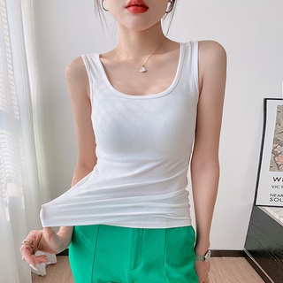 愛依依上衣 背心 內搭 衣服 小衫S-L新款外穿吊帶背心女夏季新款純棉百搭無袖純色圓領上衣T149-737.