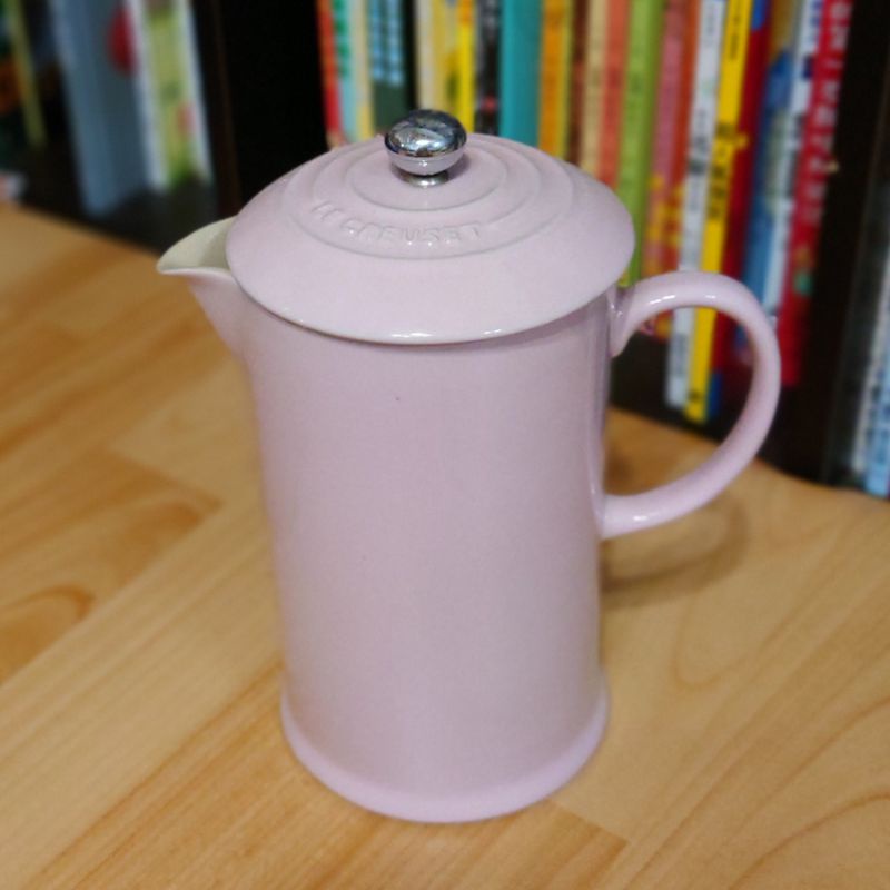 Le Creuset 法式濾壓壺 CP 雪紡粉 未使用