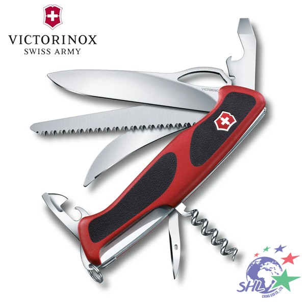 Victorinox  VN122 維氏瑞士刀RangerGrip 57 紅黑防滑13用 / 0.9583.MC【詮國】