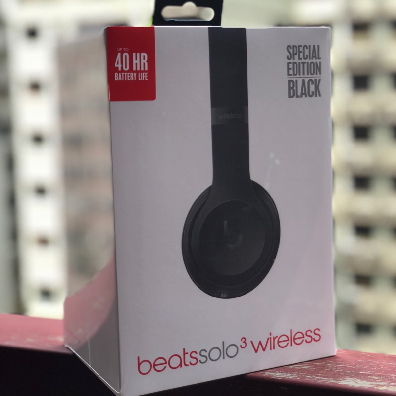 全新 現貨 Beats Solo3 Wireless 藍芽耳機 頭戴式耳機 耳機 藍芽 無線 黑色 Apple Mac
