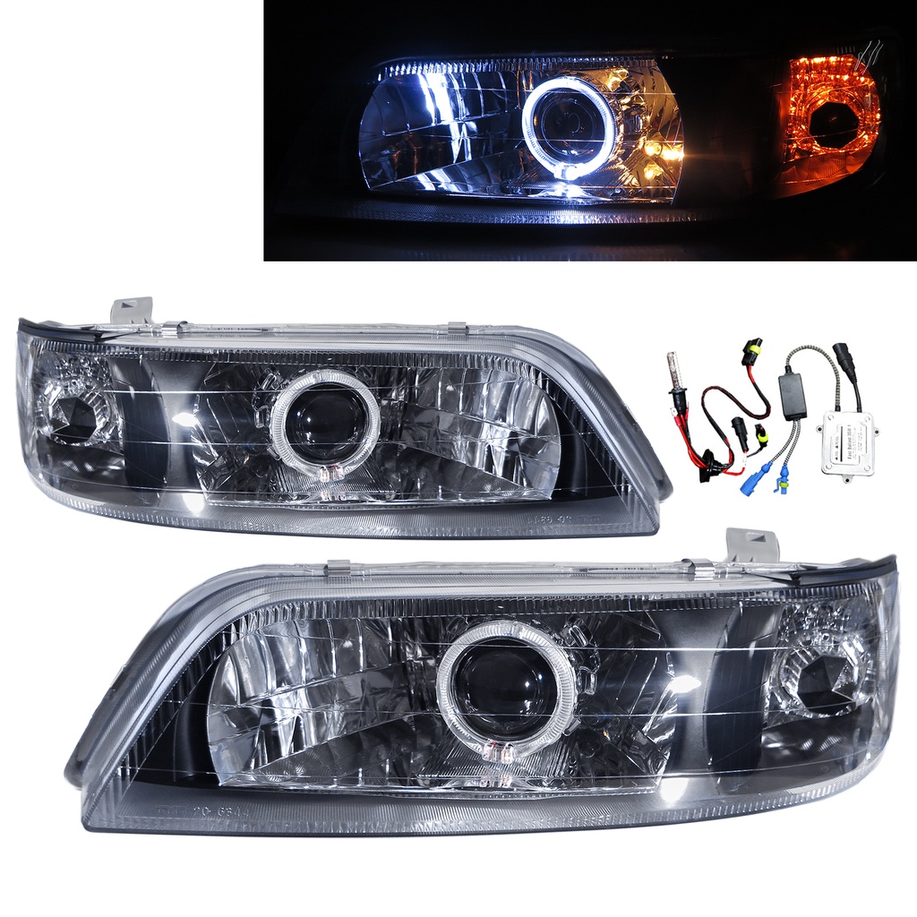 卡嗶車燈 適用於 NISSAN 日產 Cefiro A32 95-98 光導LED光圈魚眼 HID V2 9004 大燈