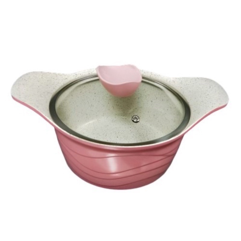鍋寶 薔薇系列雙柄不沾湯鍋 20cm 含蓋 電磁爐適用(無盒)