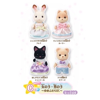 森林家族 一番賞 C賞 歐版 可可兔 黑貓 星空貓 黃熊 焦糖狗 全套 限定 絕版